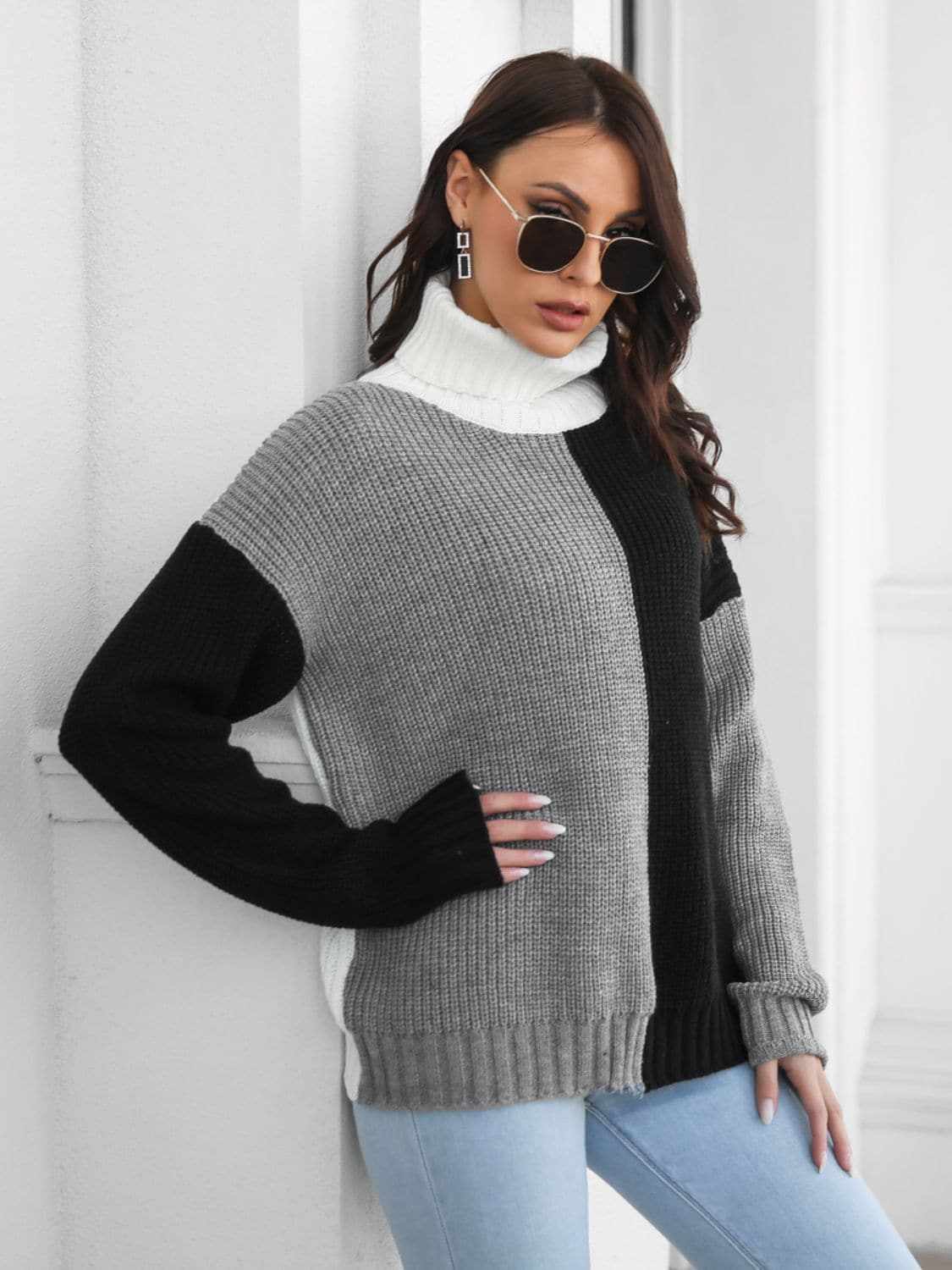Trendsi Cozy turtleneck sweater - winter warm