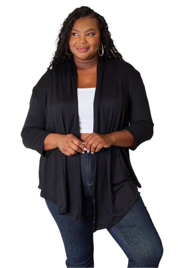 Trendsi Culture Code open front cardigan
