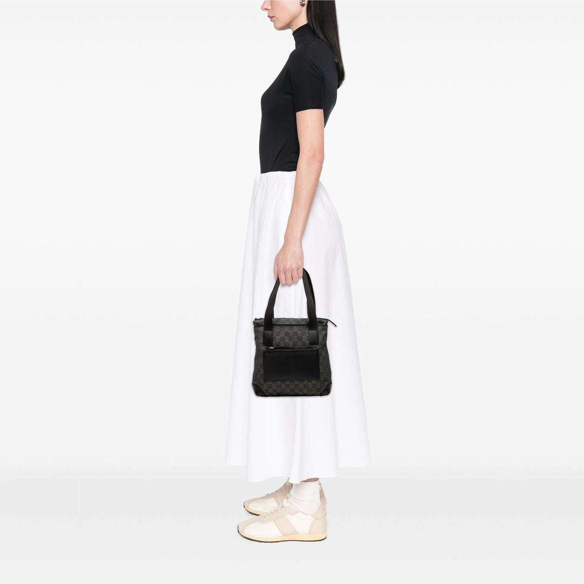 Tote Bag Denim Black (Pre-Owned)