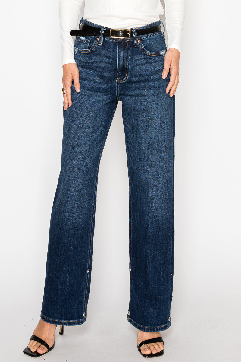 NOELLE INSEAM TRANSFORM HIGH RISE RELAXED STRAIGHT LEG JEANS
