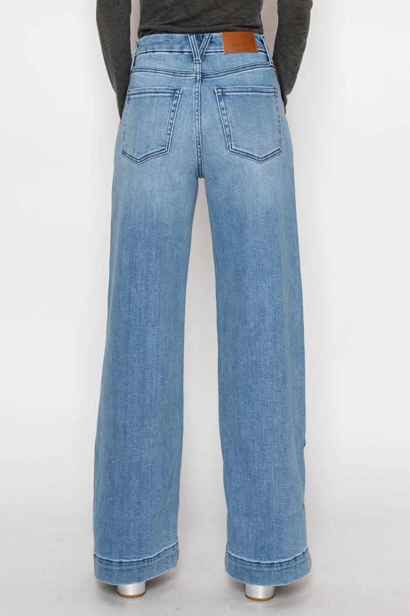 AUDREY TUMMY CONTROL HIGH RISE A-WIDE JEANS
