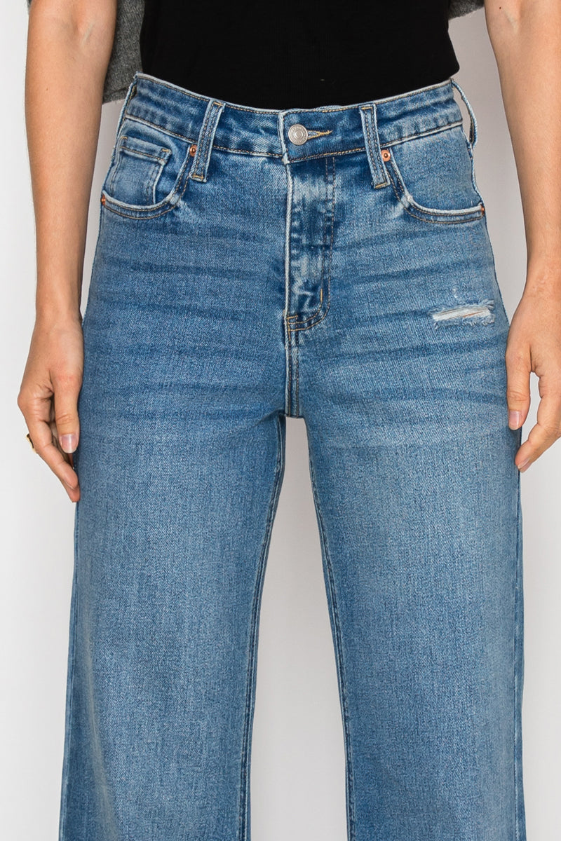REESE TUMMY CONTROL RELAXED HIGH RISE PALAZZO JEANS *Signature*