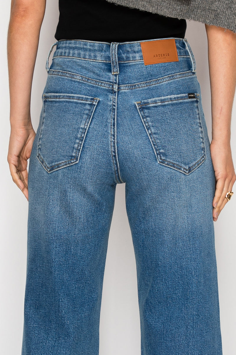 REESE TUMMY CONTROL RELAXED HIGH RISE PALAZZO JEANS *Signature*