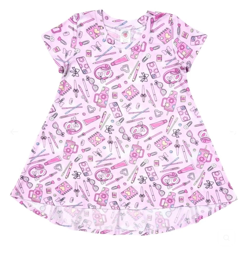 Esme - Girls Long Sleeve Dress, School Girl