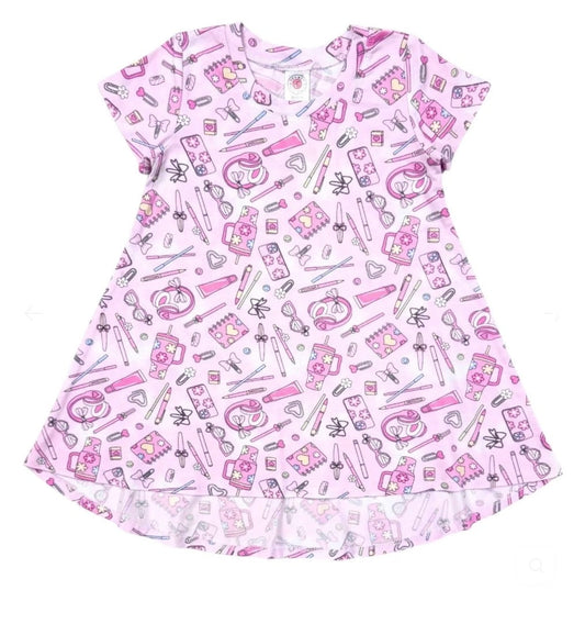 Esme - Girls Long Sleeve Dress, School Girl