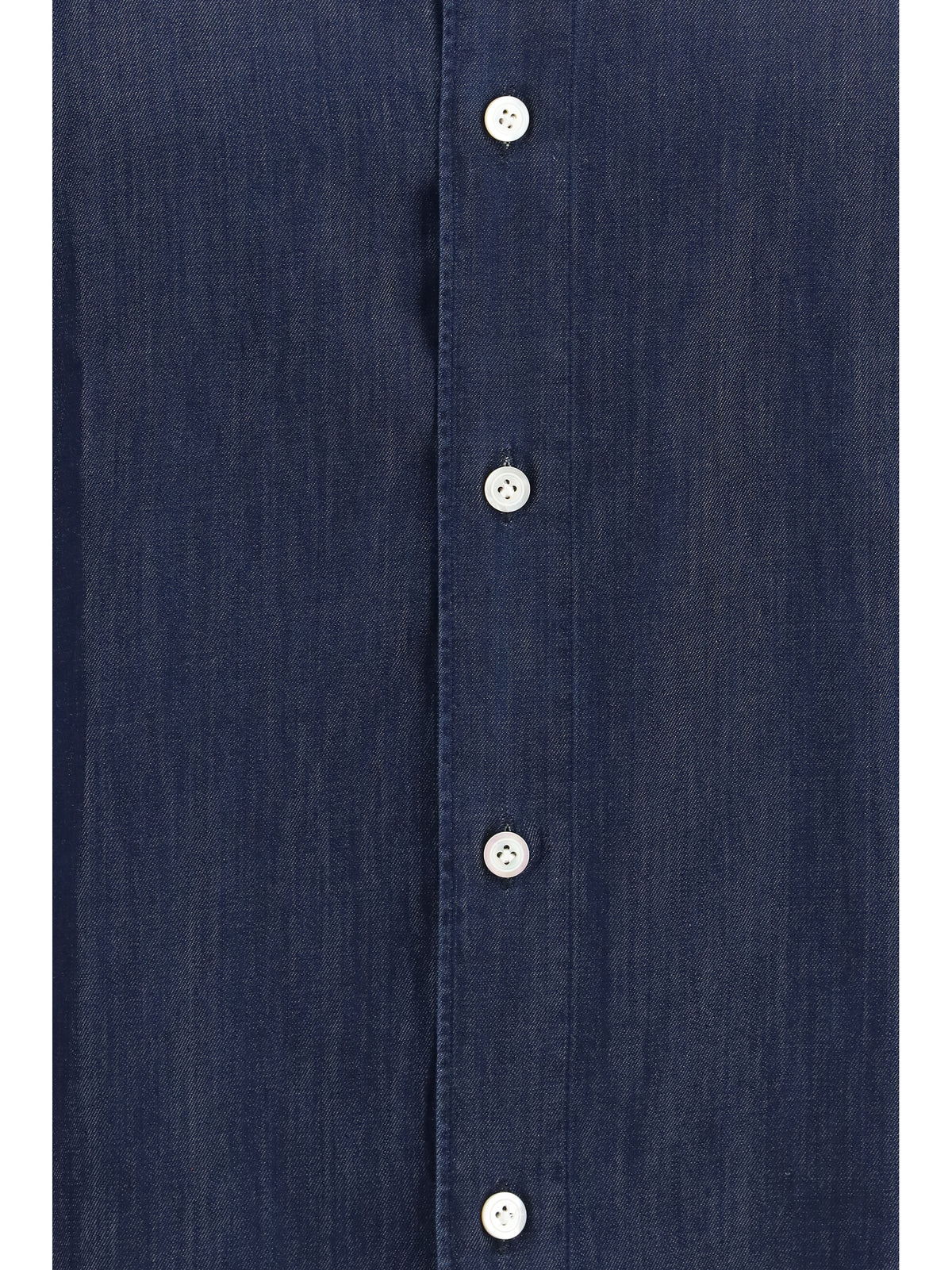 Finamore 1925 Napoli Denim Shirt Giza 45, view 3