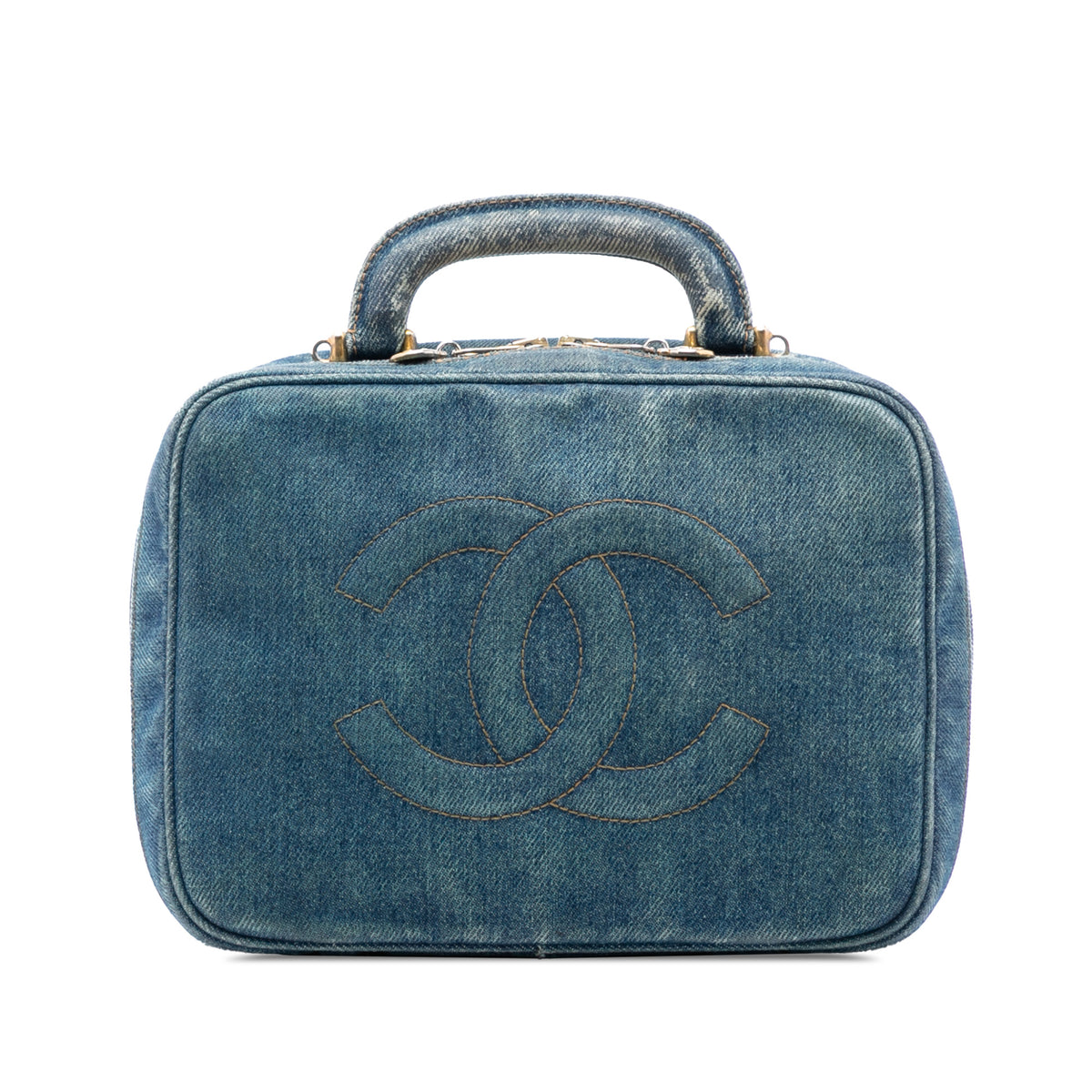 Chanel Vanity Bag Denim Blue (Pre-Owned), view 8