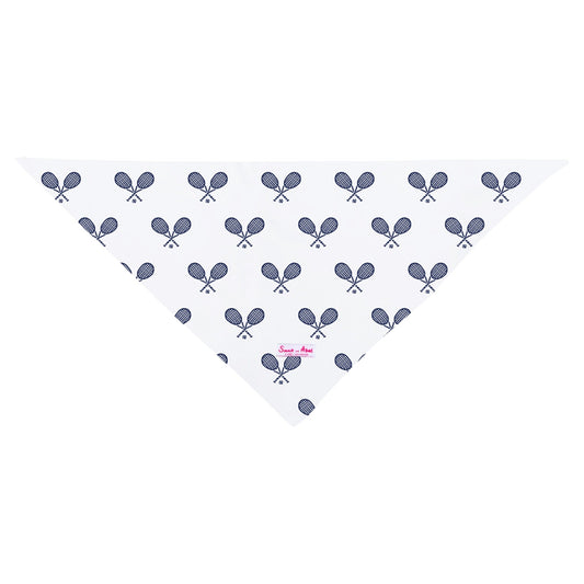 Dog Tennis Navy Bandana
