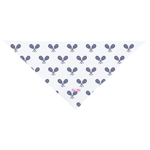 Dog Tennis Navy Bandana