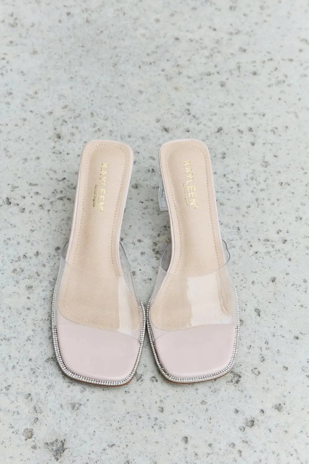 Trendsi DDK Mule Heels Women's Trendy Slip-On Block Heel Shoes - Comfy & Chic