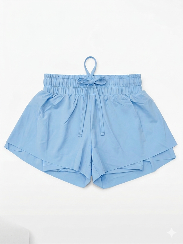Suzette - Toddler Fly Away Shorts, Chambray Blue
