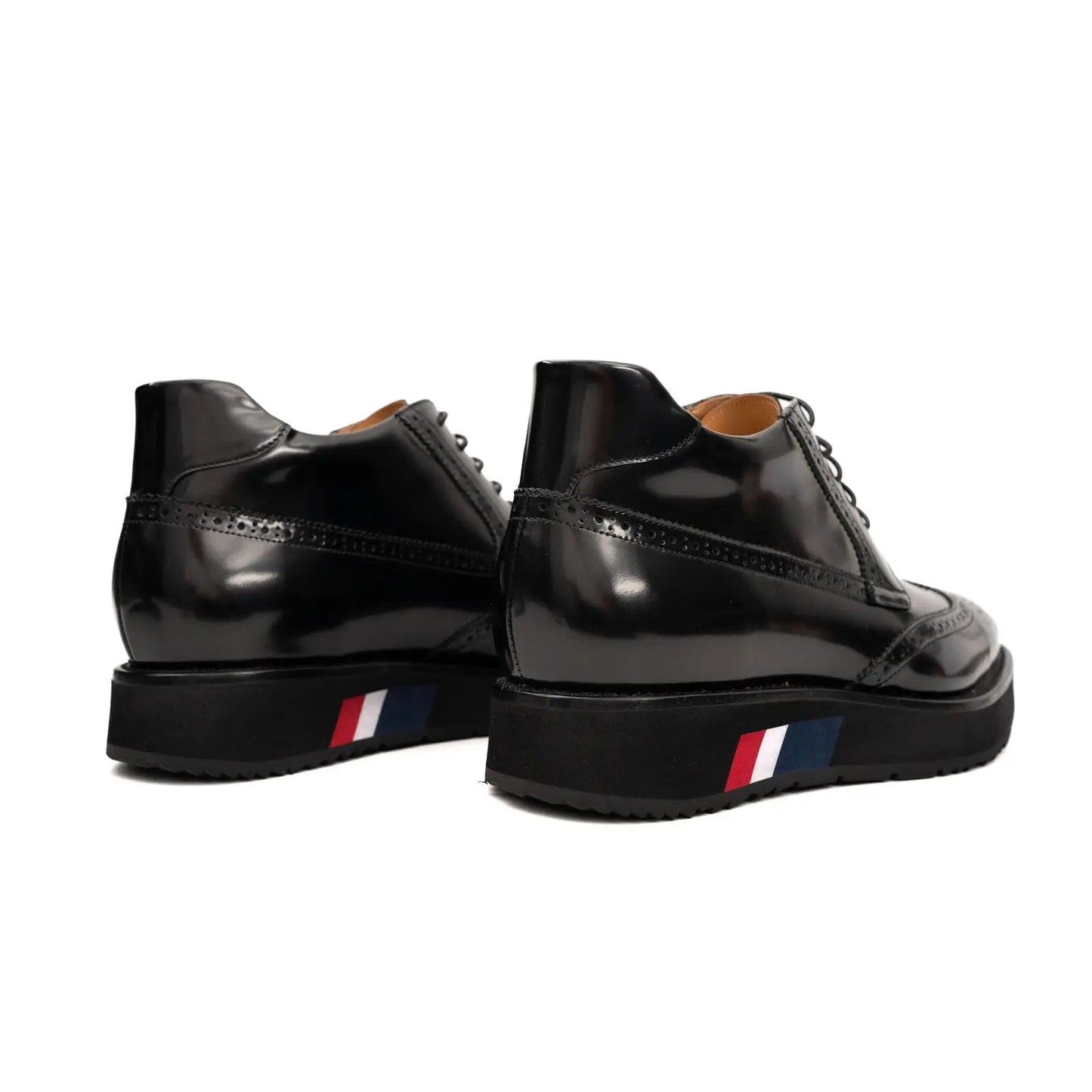 DIVINCH Black Patent Brogue Bootie