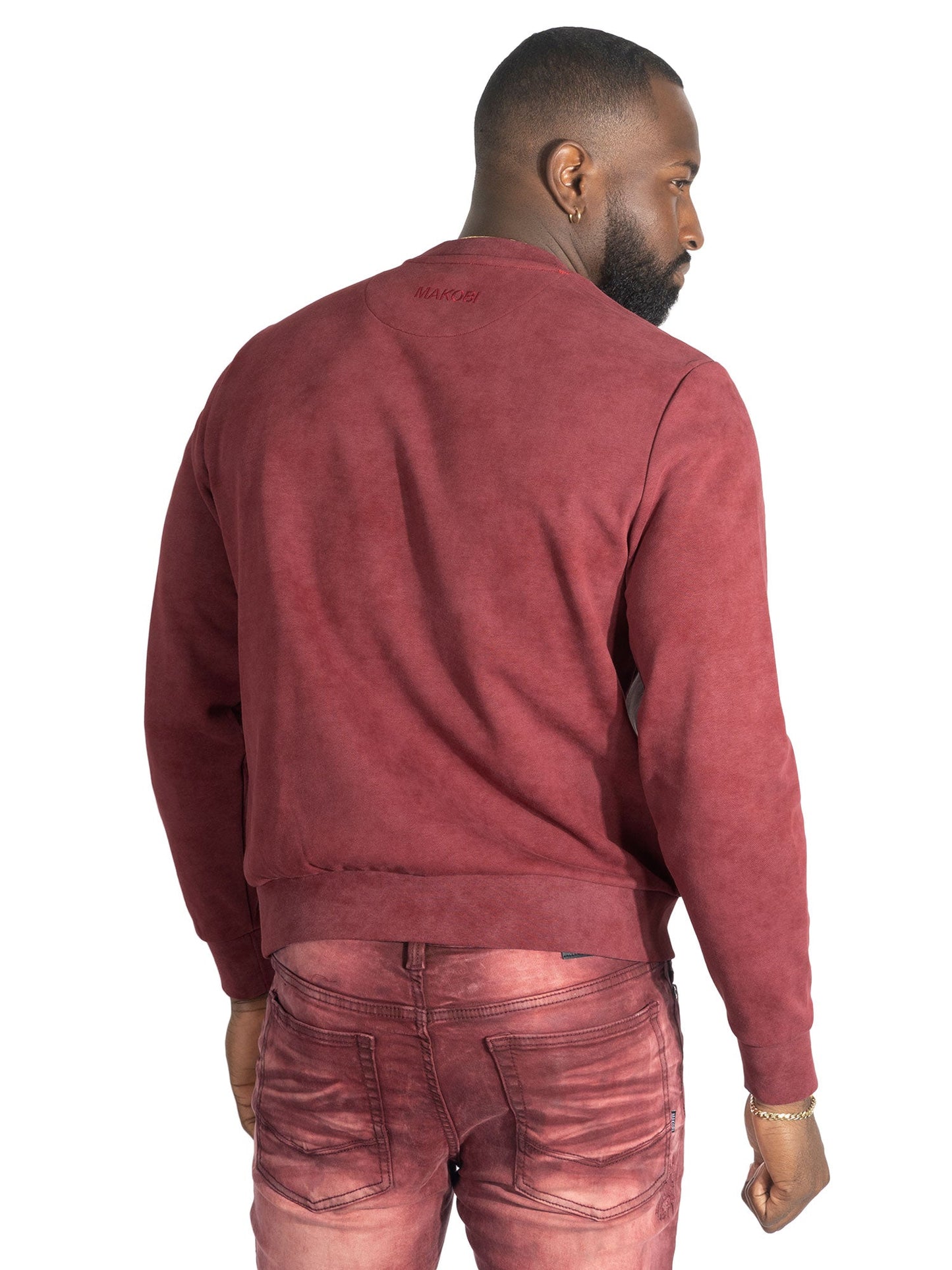 Sweatshirt | M4241 Lorenzino Crewneck - Burgundy