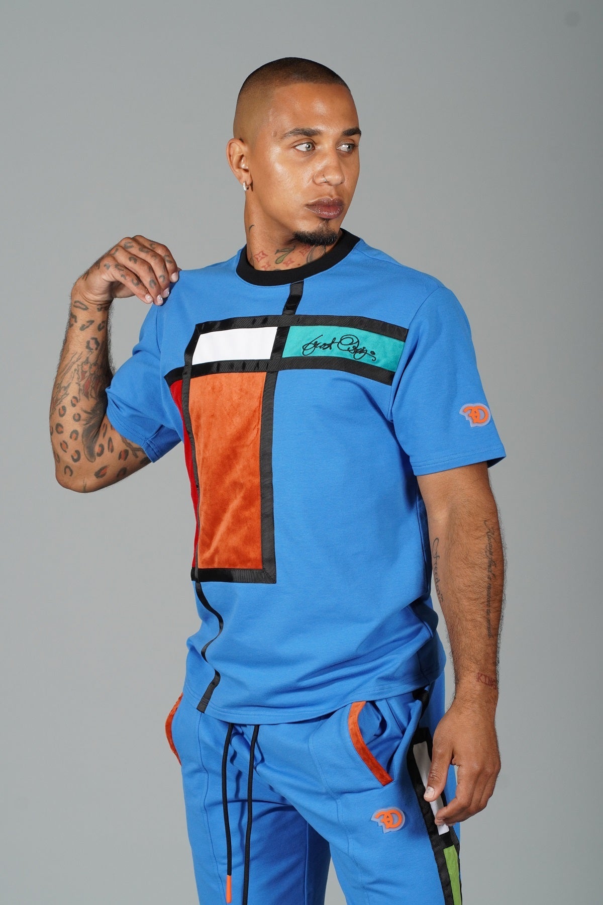 F250/550 Frost Abstract Short Set - Royal