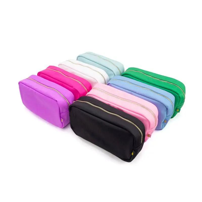 Large Pouch - Customizable Patches - Travel Cosmetic Bag