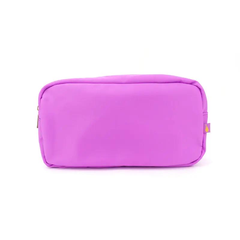 Large Pouch - Customizable Patches - Travel Cosmetic Bag