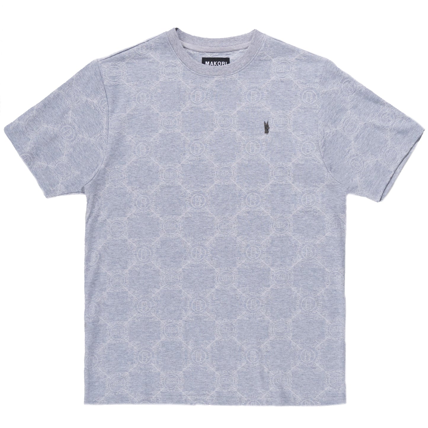 M335 Caspar Embossed Tee - Gray