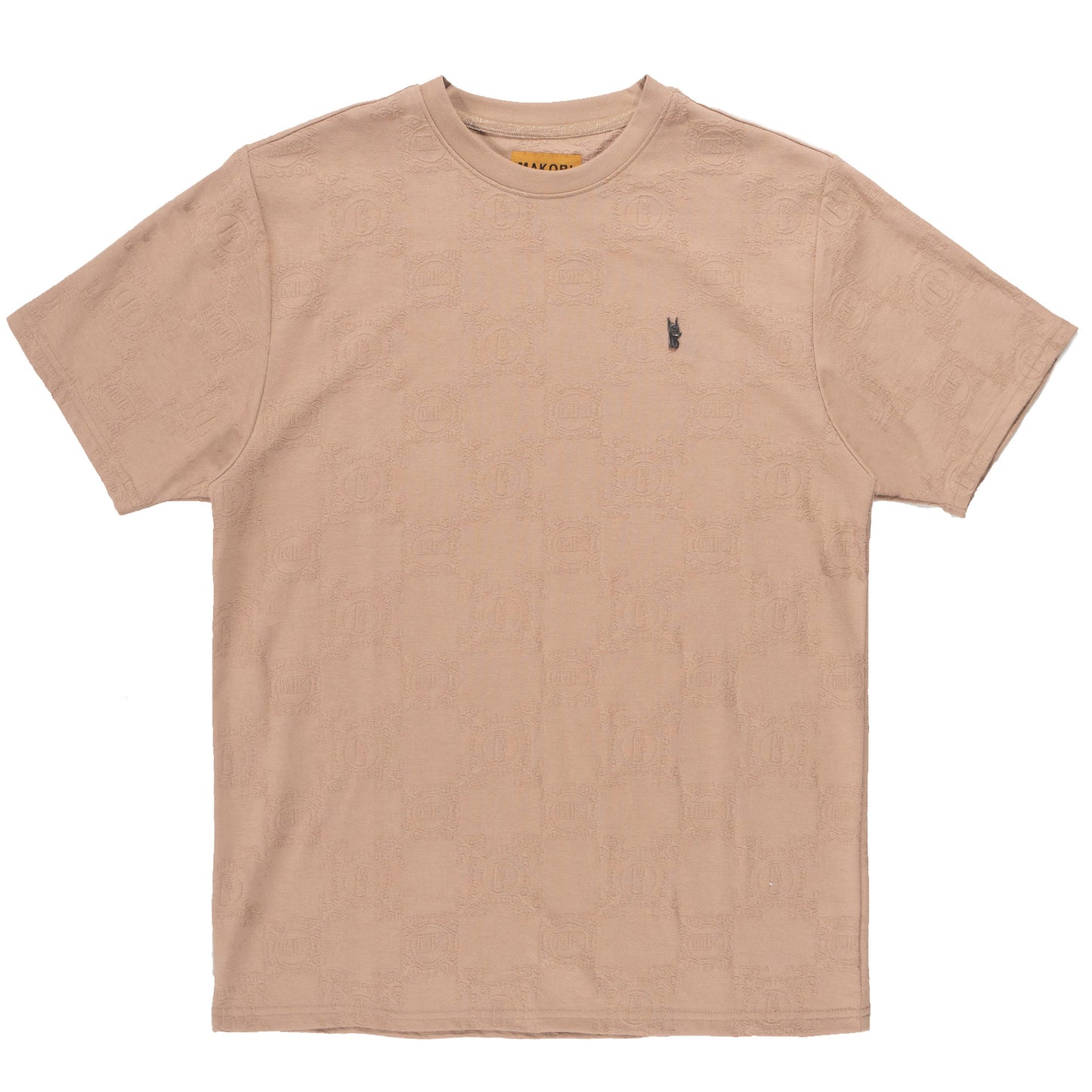 M335 Caspar Embossed Tee - Khaki