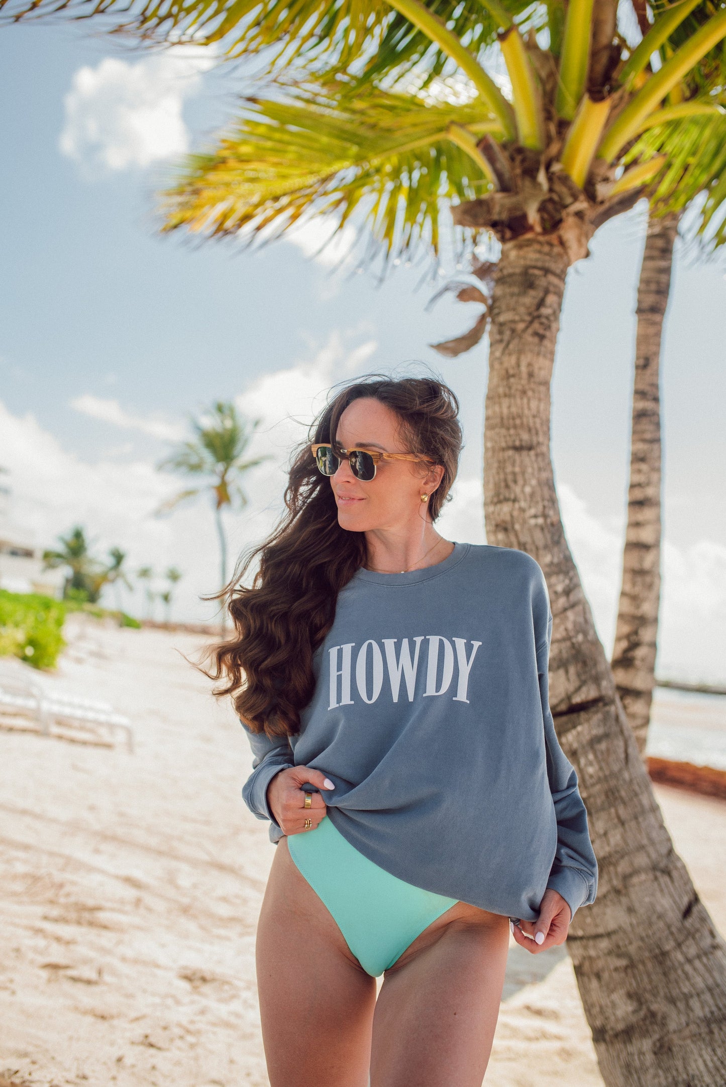 Howdy Western Washed Sweatshirt