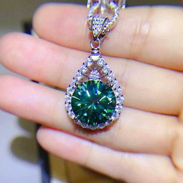 Trendsi Necklaces - Dazzling moissanite teardrop necklace