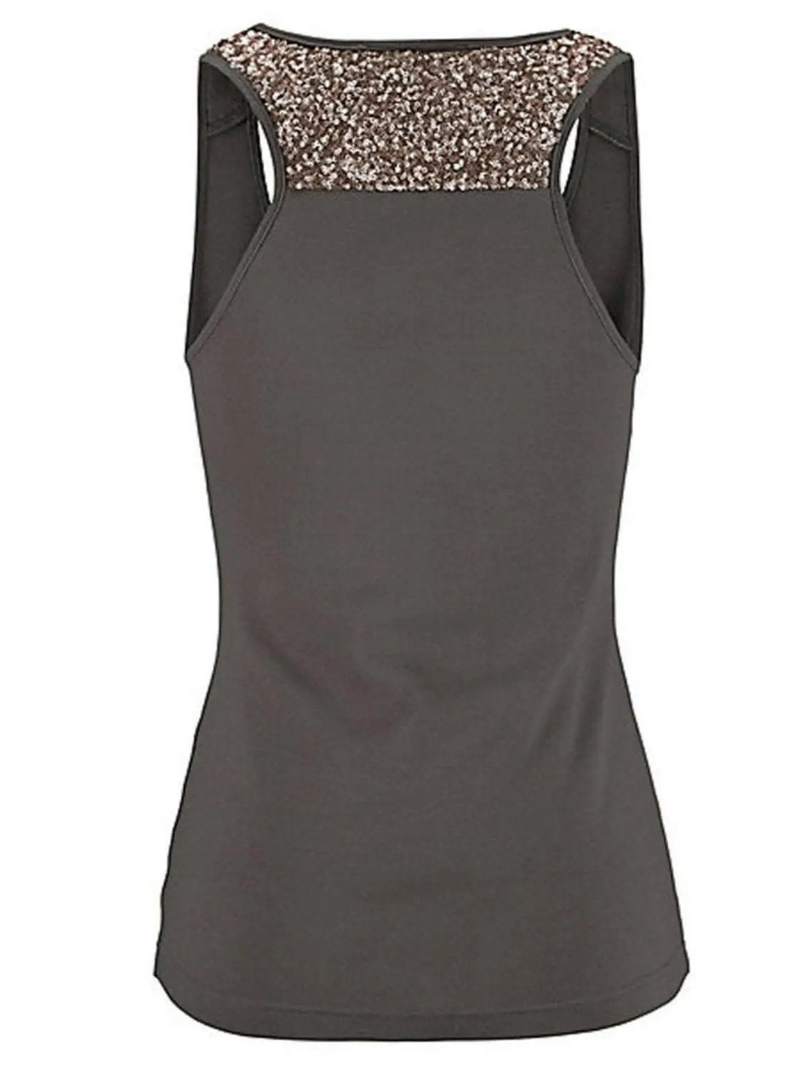 Trendsi just arrived - Dazzling sequin sheer tank top