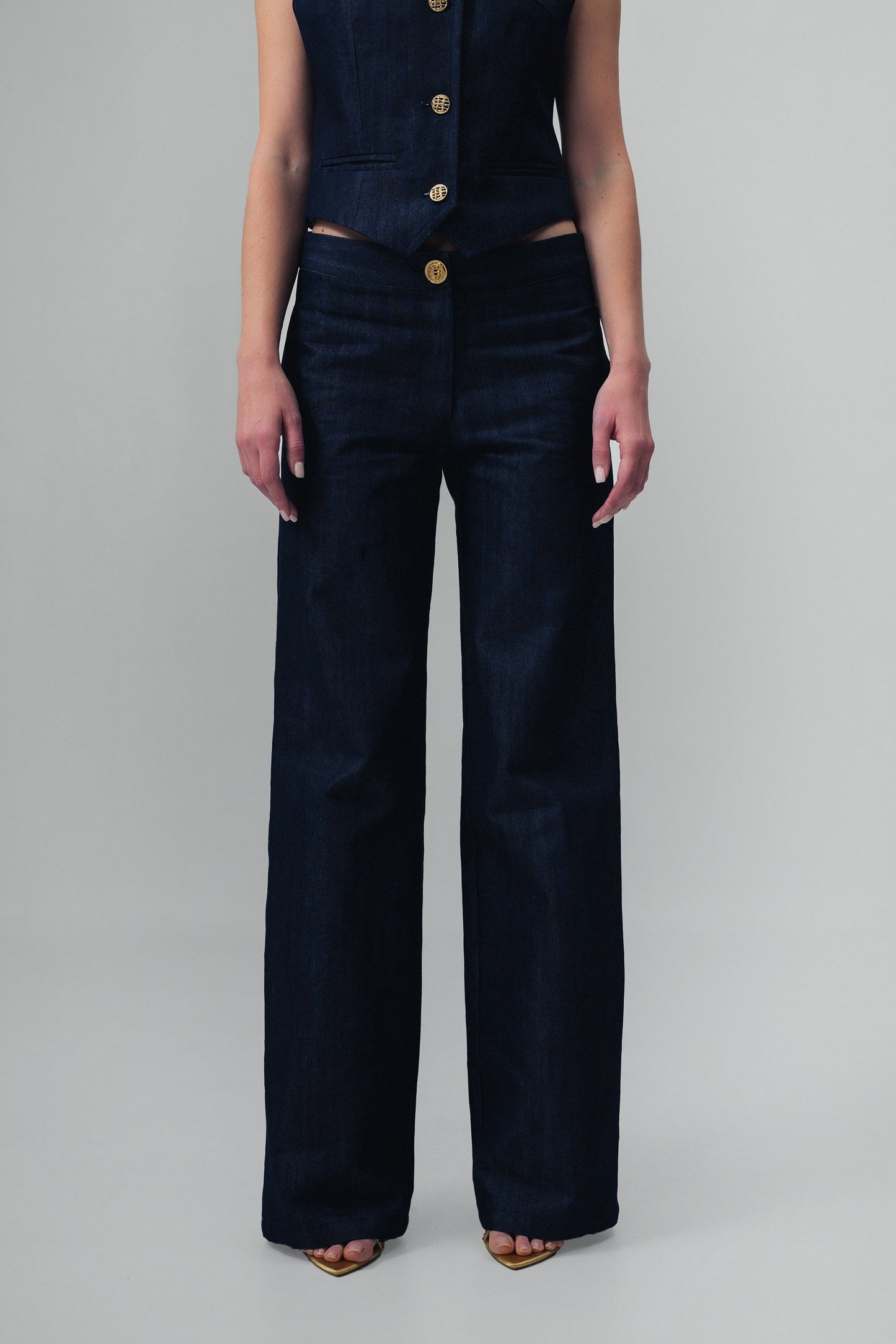 Demi Denim Suit Pants