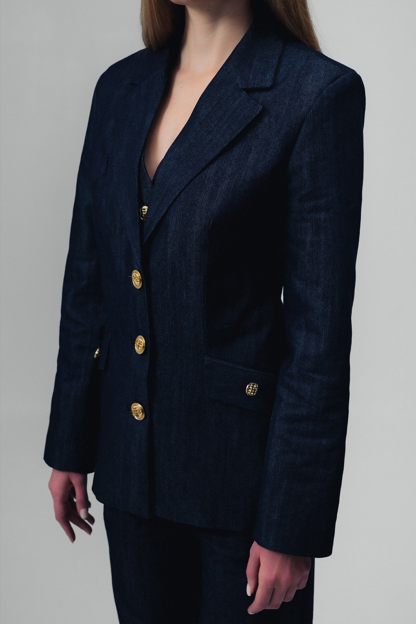Demi Denim Suit Blazer