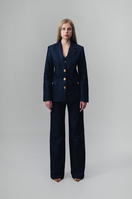 Demi Denim Suit Pants