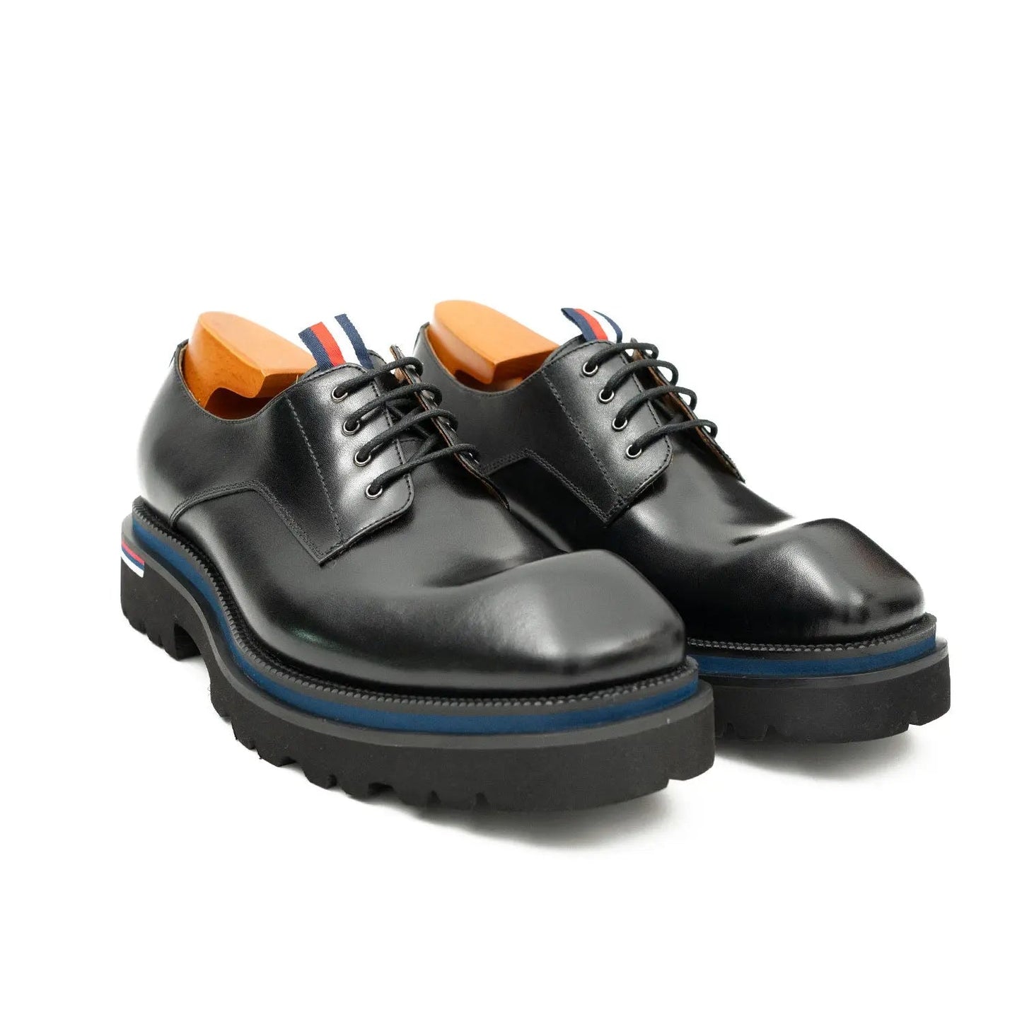 Derby Shoes Chunky 6cm heel boost Black