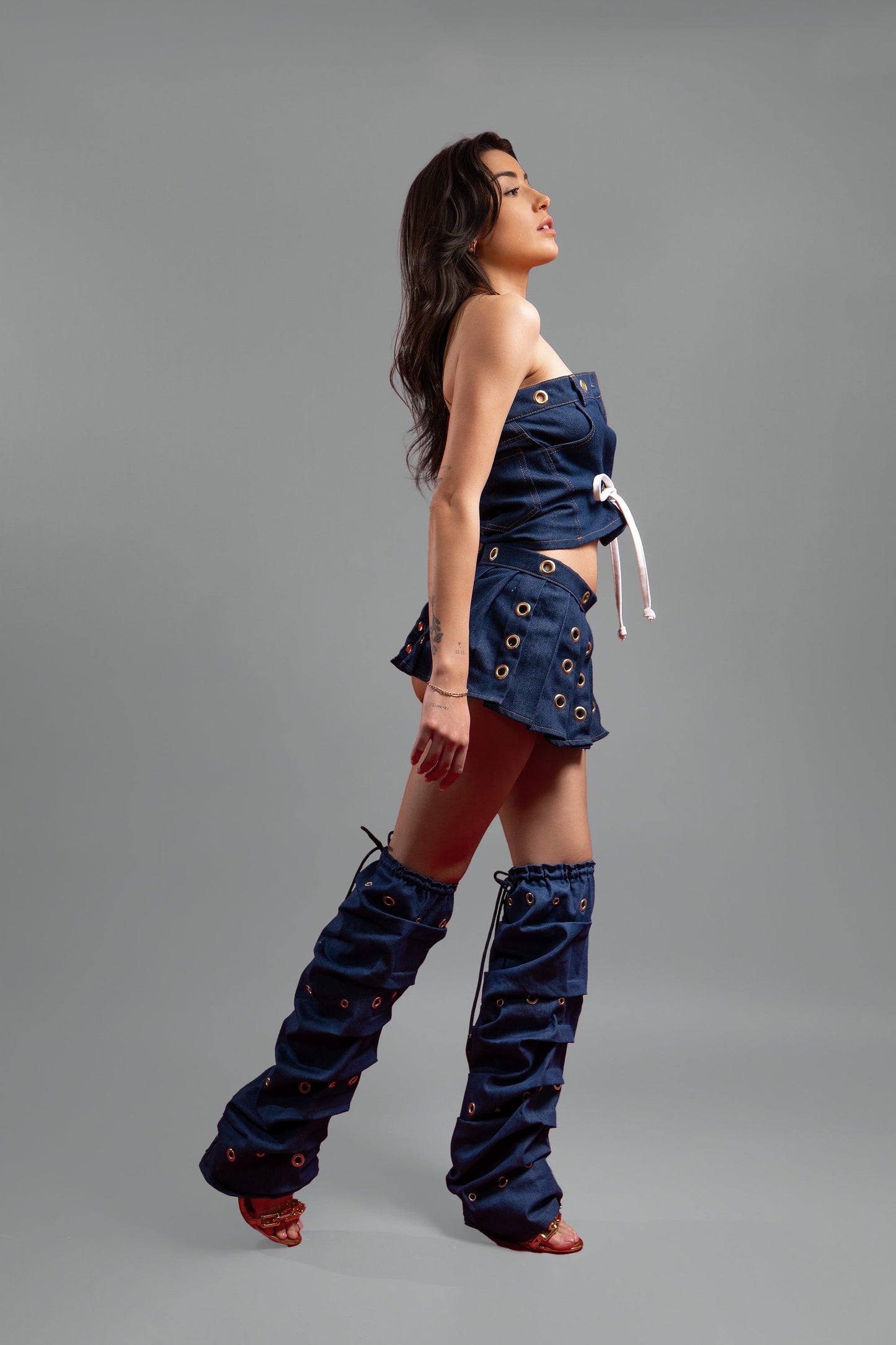 Destiny Denim Leg Warmers