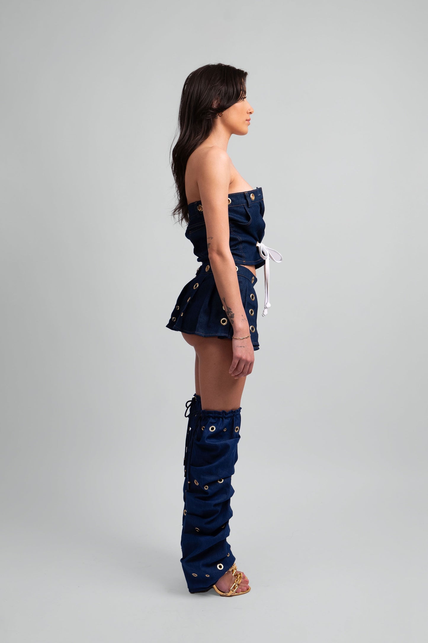 Destiny Denim Leg Warmers