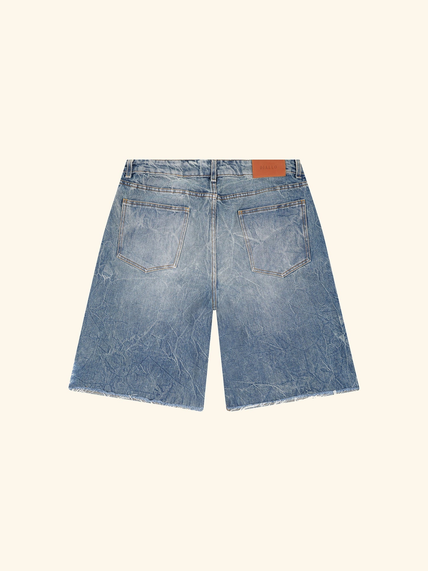 DIALLO DISTRESSED DENIM SHORT