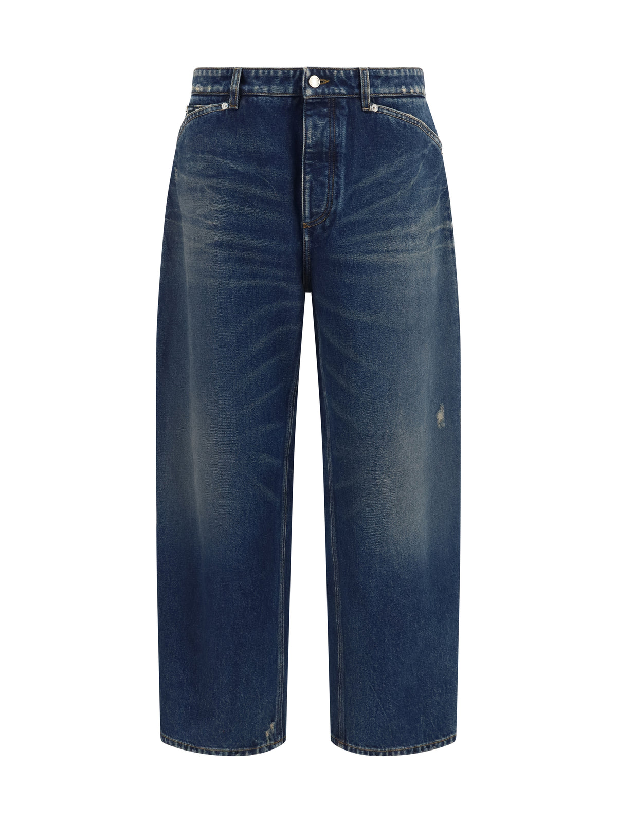 Cotton Denim Pants