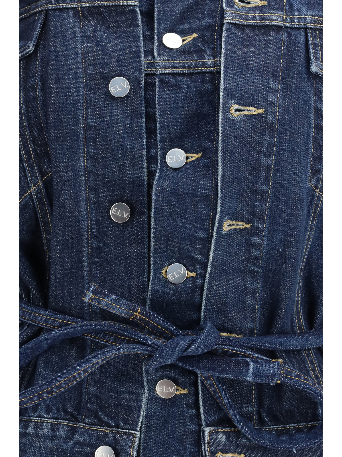 E.L.V. Denim Denim Jacket Ridley Mid Blue, view 3