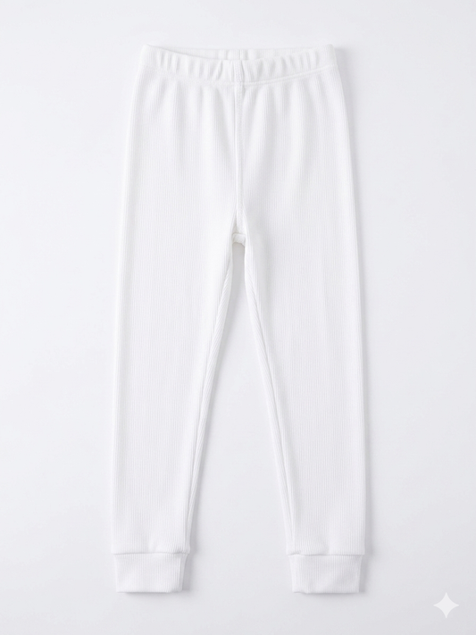 COZII - Roll Bottom Leggings, White