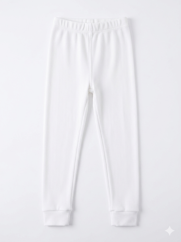 COZII - Roll Bottom Leggings, White