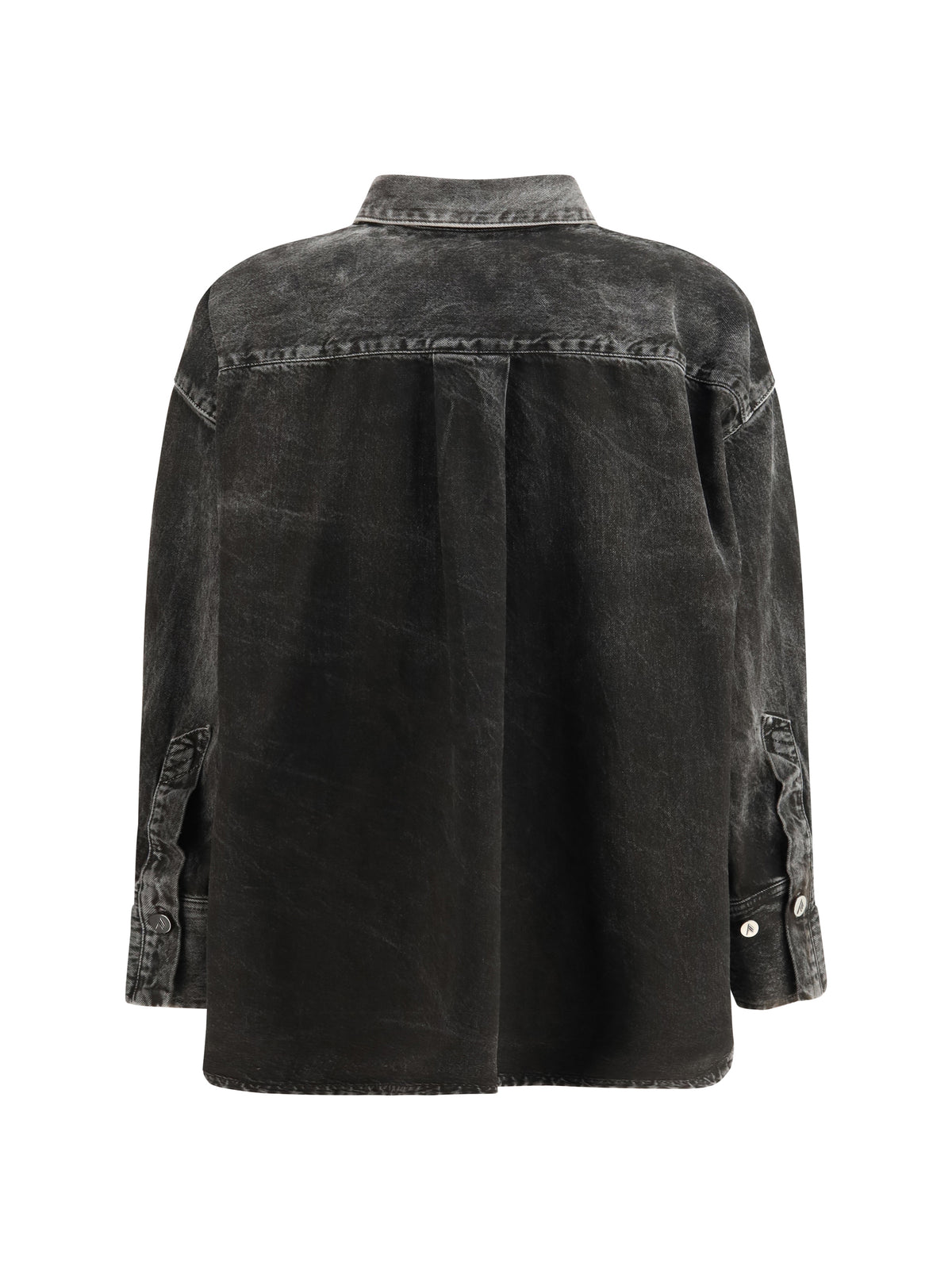 The Attico Denim Shirt Black/White, view 3