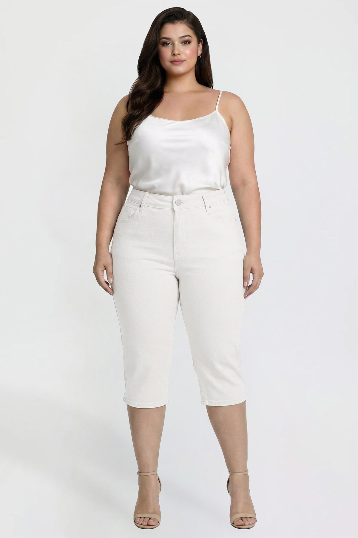 Women's Plus Capri with Side Slit