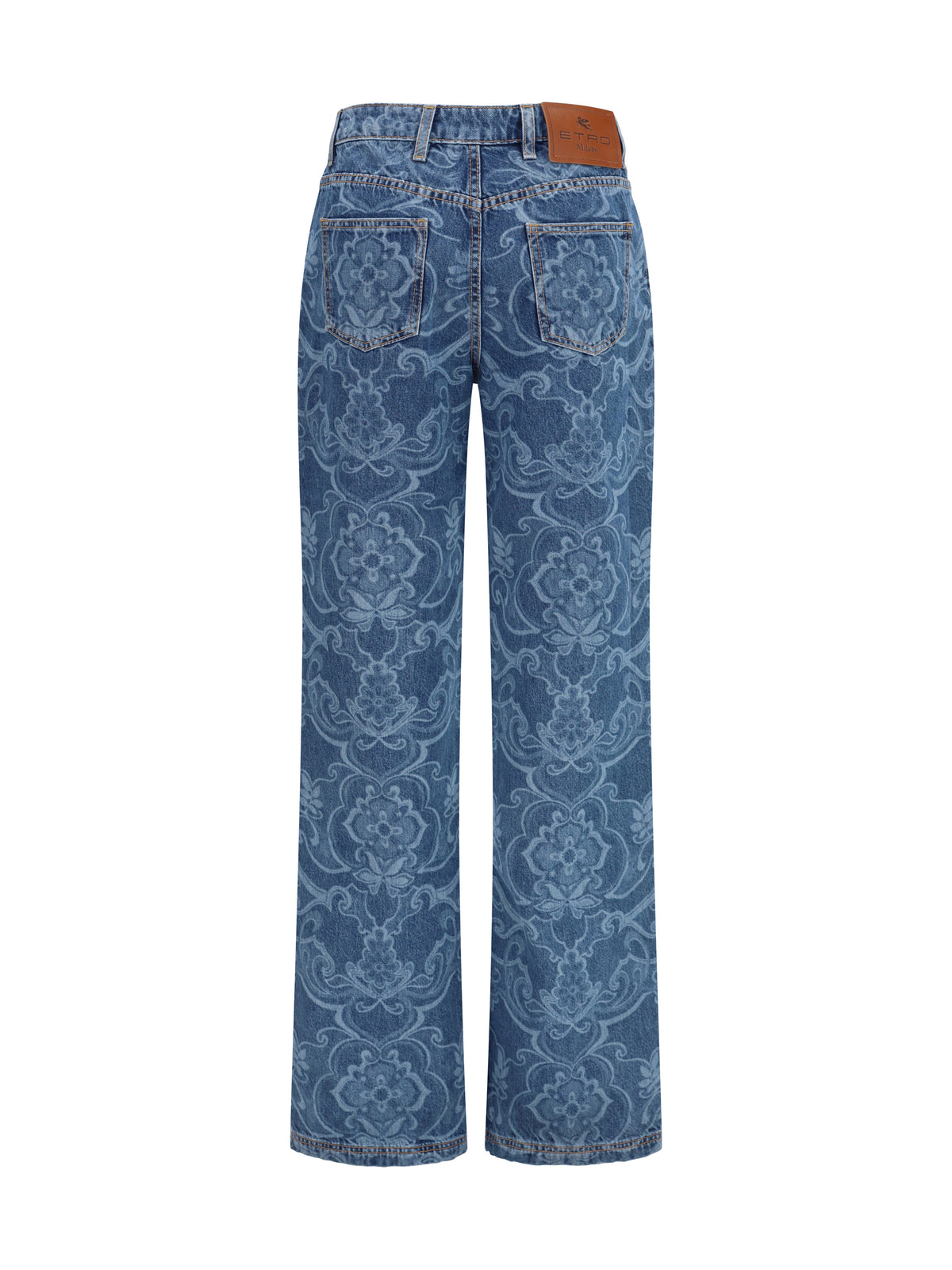 Etro Denim Jeans Jacquard Blue, view 3