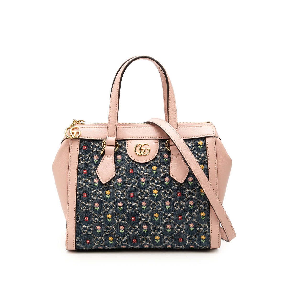 Gucci Satchel Ophidia Denim Blue (Pre-Owned), view 8