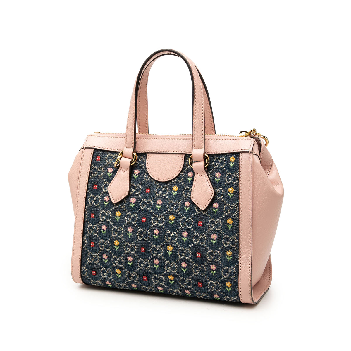 Gucci Satchel Ophidia Denim Blue (Pre-Owned), view 2