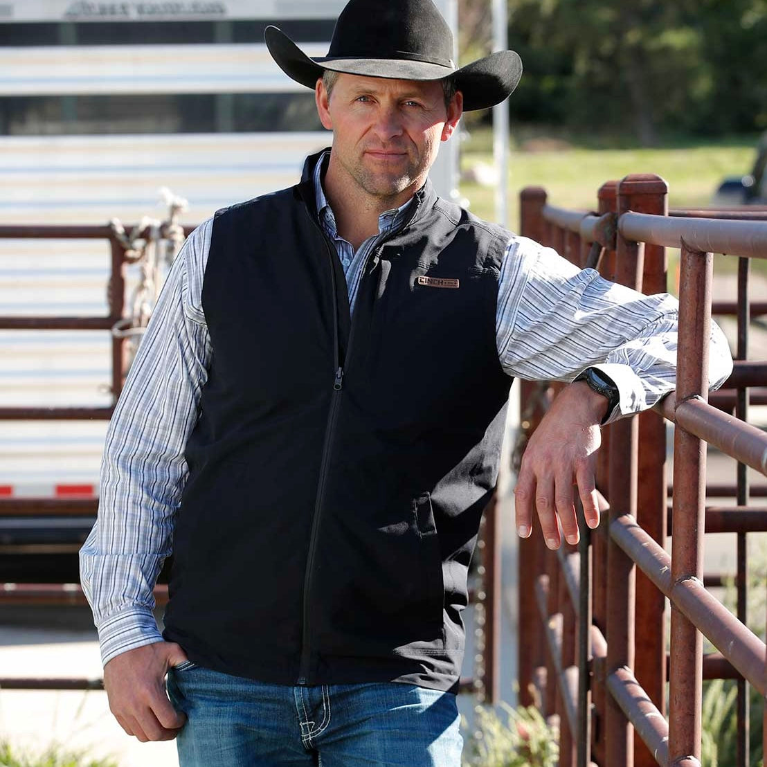 Black Canvas Vest | Cinch Mens