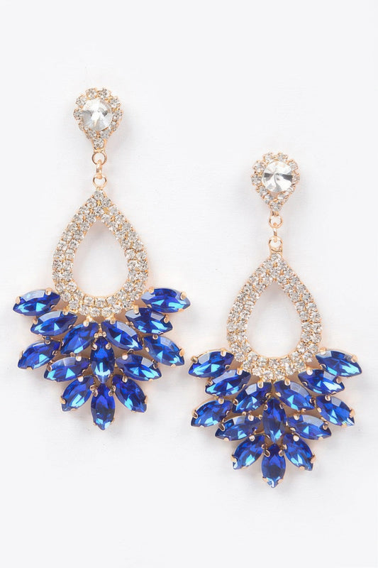 EMPIRE Rhinestone Dangle Earring - New Collection Los Angeles - BYMANYC ® New York