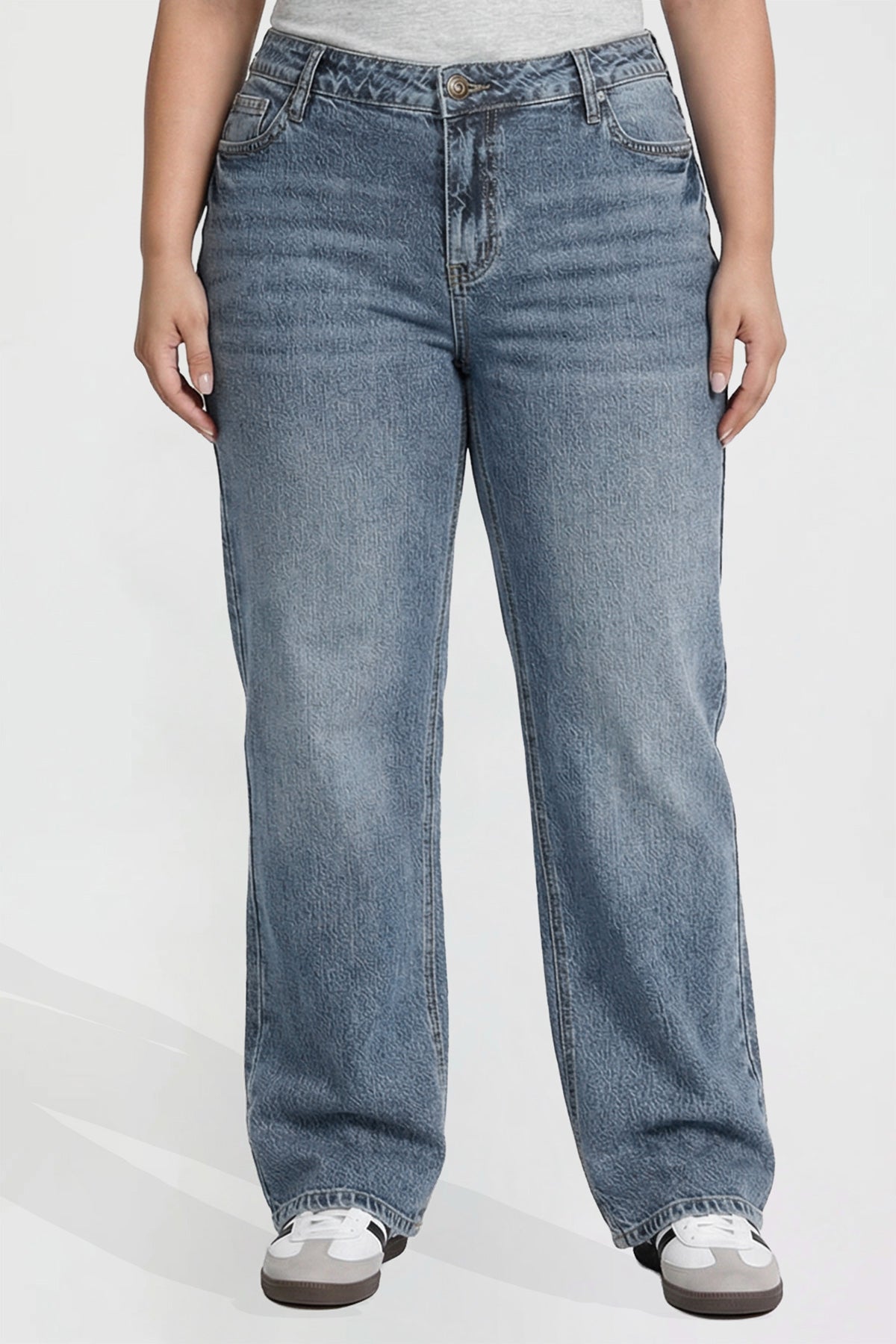 Women's Plus Luxe Wide Leg Jeans