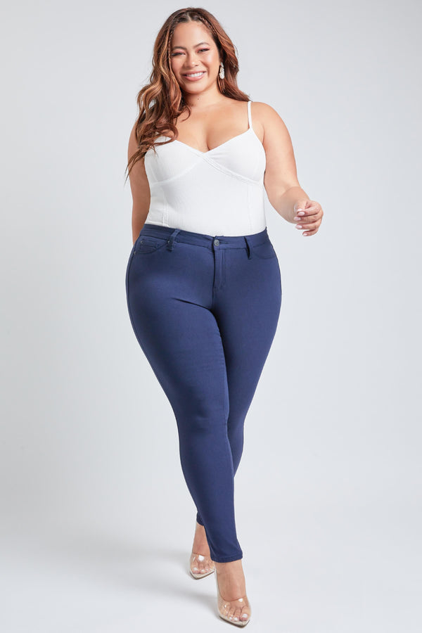 Women's Plus Hyperstretch Skinny Mid Rise Pants