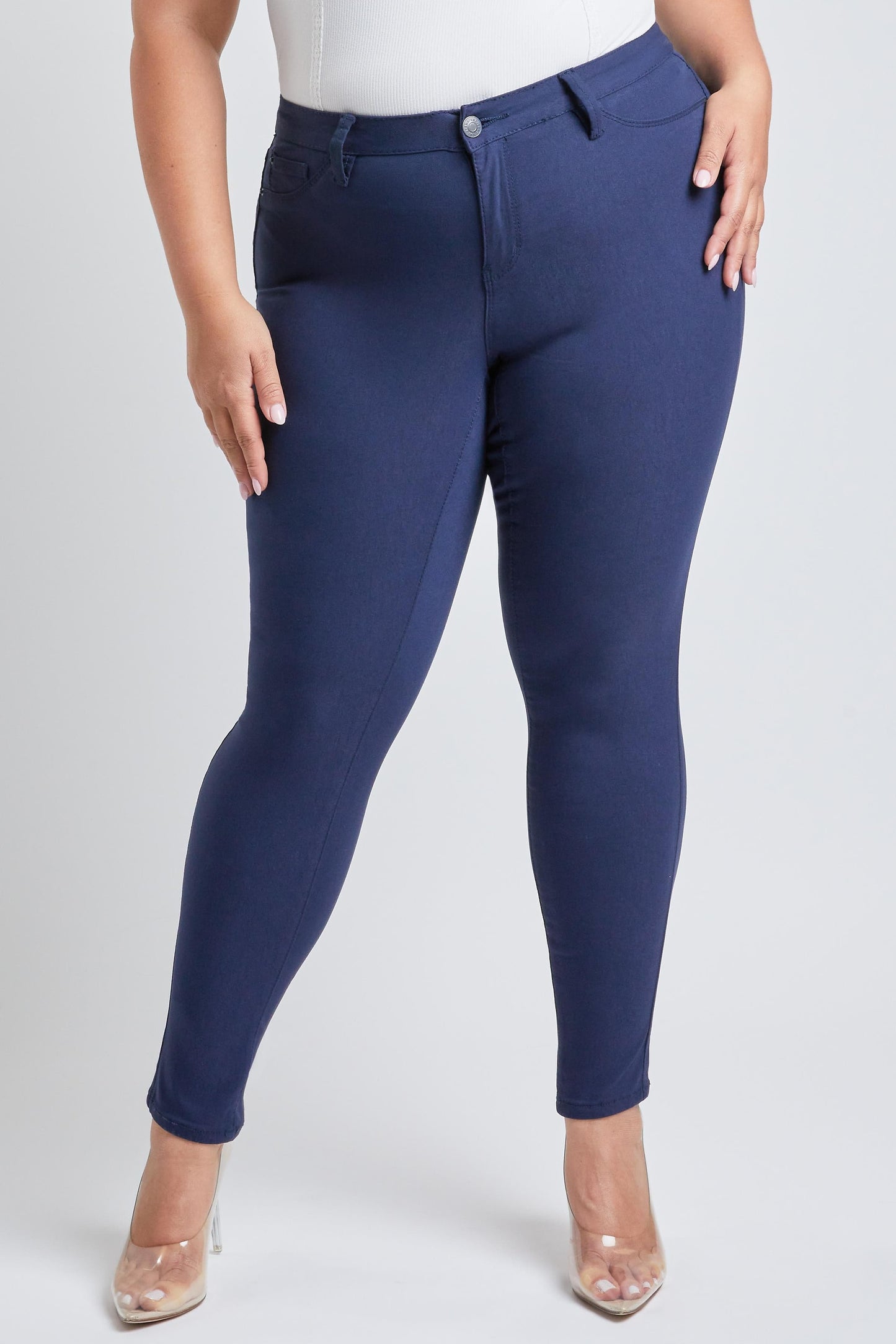 Women's Plus Hyperstretch Skinny Mid Rise Pants