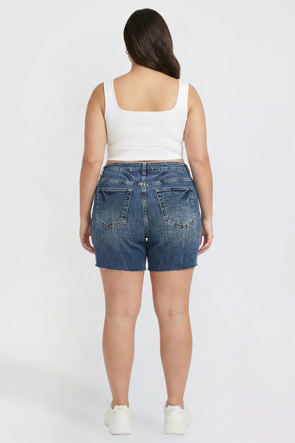 Women's Plus Luxe Long Short with Raw Hem