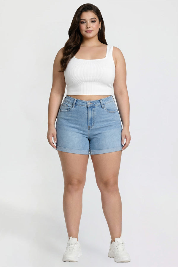 Women's Plus Cuff Hem Short