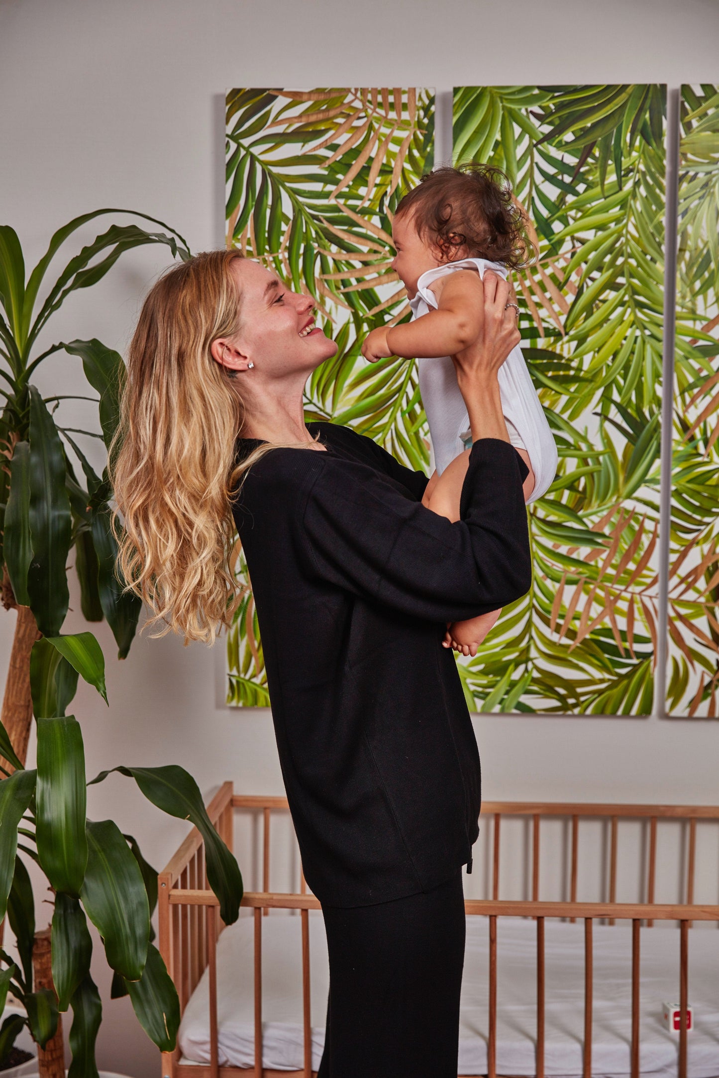 Effortless Elegance Set with Rib Side Zip Long Sleeve Maternity/Nursing Top & Lounge Pants