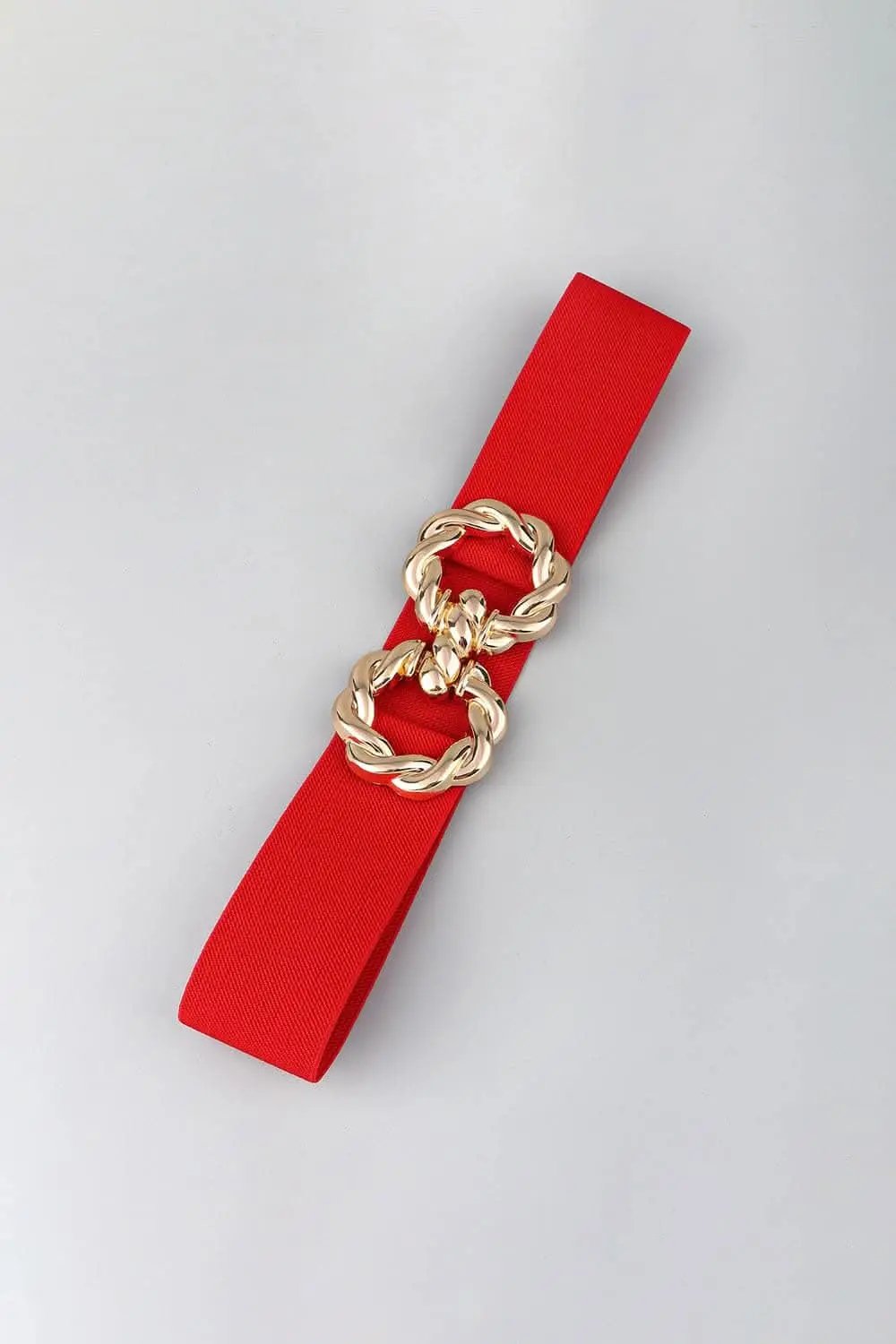 Trendsi Elastic belt with zinc alloy buckle